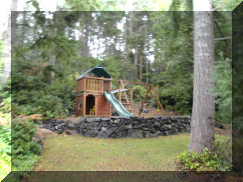 Sean's play area (yes, on the property)